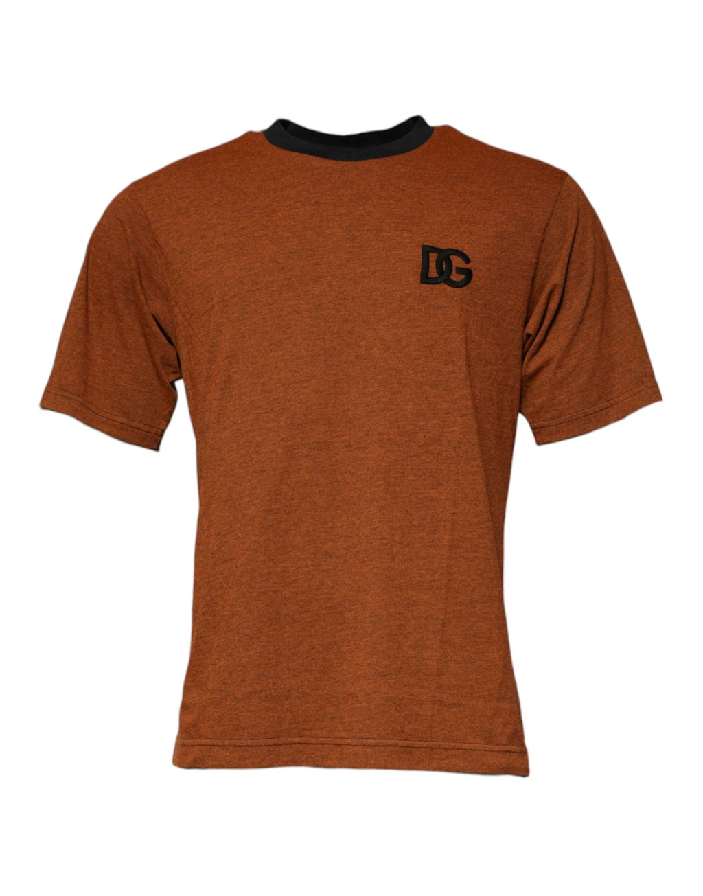 Dolce & Gabbana Brown DG Logo Polyester Crew Neck T-shirt by Dolce & Gabbana