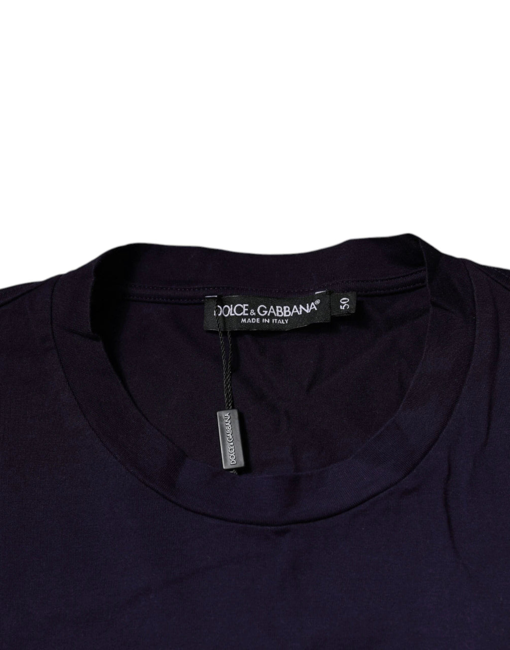 Dolce & Gabbana Purple DG Logo Cotton Crew Neck T-shirt by Dolce & Gabbana