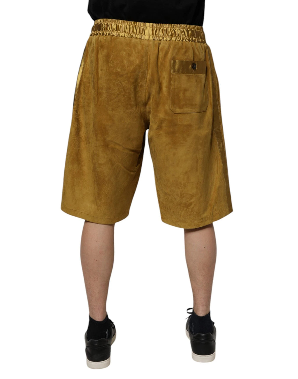 Dolce &amp; Gabbana Bermuda en daim d'agneau marron pour homme