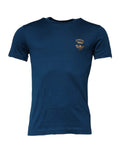 Dolce & Gabbana Blue Crown Bee Cotton Men Crew Neck T-shirt by Dolce & Gabbana
