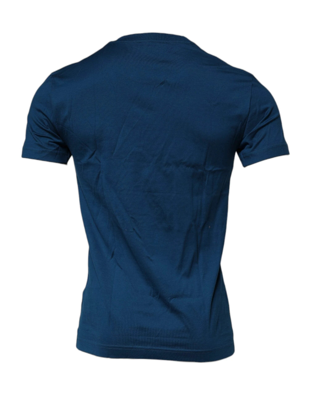 Dolce & Gabbana Blue Crown Bee Cotton Men Crew Neck T-shirt by Dolce & Gabbana