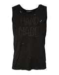 Dolce & Gabbana Black Sleeveless Round Neck Tank T-shirt by Dolce & Gabbana