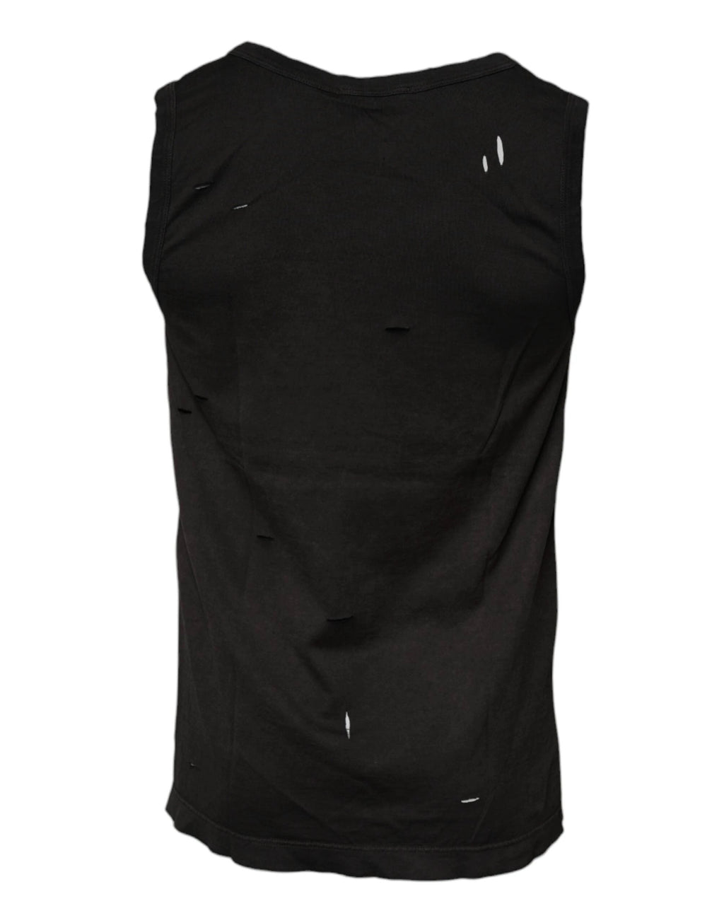 Dolce & Gabbana Black Sleeveless Round Neck Tank T-shirt by Dolce & Gabbana
