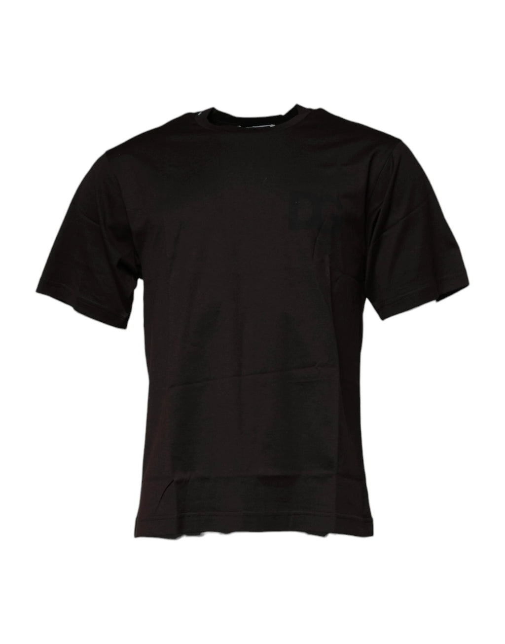 Dolce & Gabbana Dark Brown Logo Cotton Crew Neck T-shirt by Dolce & Gabbana