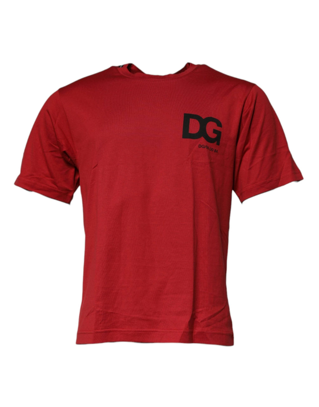 Dolce & Gabbana Red DG Logo Cotton Crew Neck T-shirt by Dolce & Gabbana
