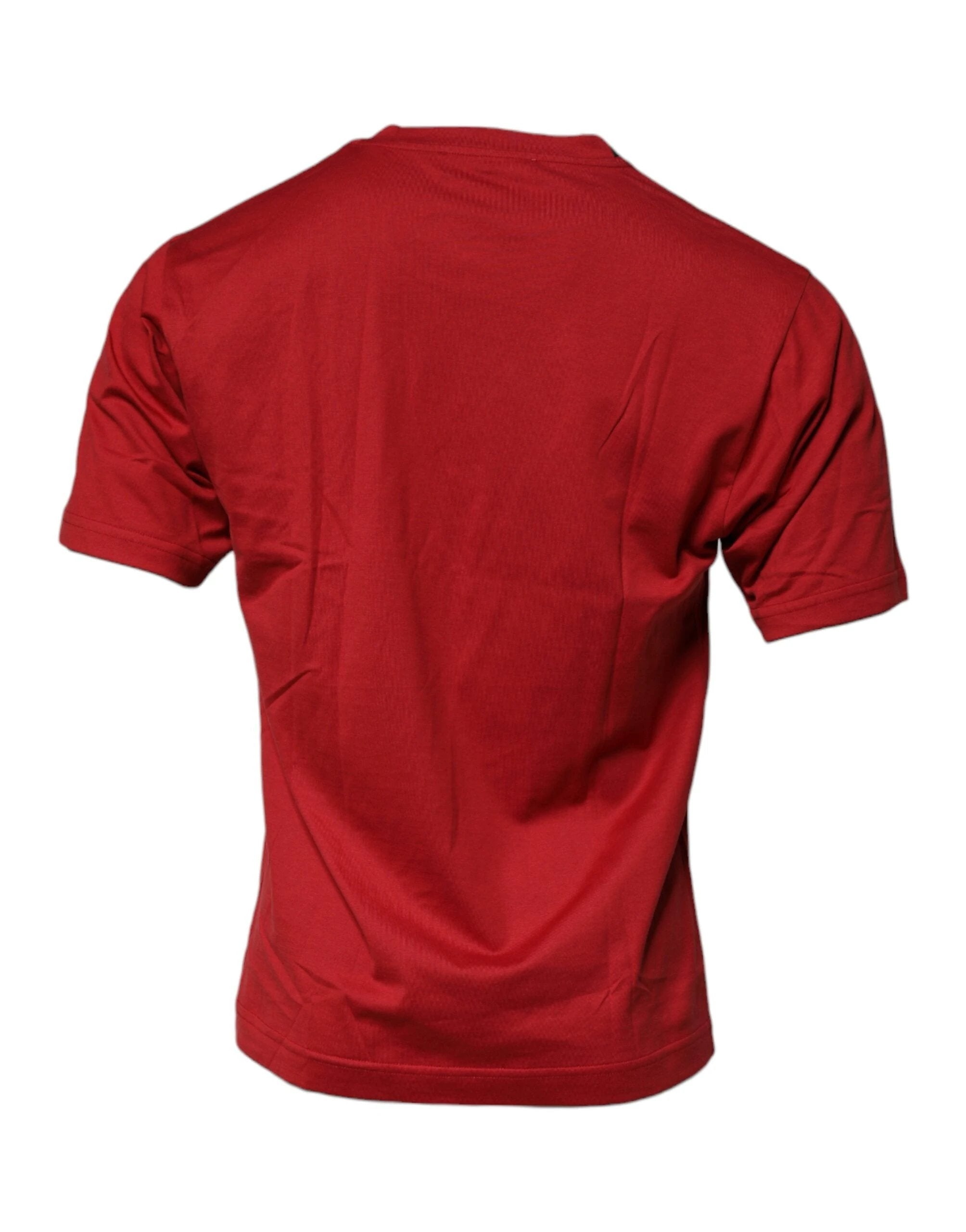 Dolce & Gabbana Red DG Logo Cotton Crew Neck T-shirt by Dolce & Gabbana