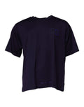 Dolce & Gabbana Navy Blue DG Logo Cotton Crew Neck T-shirt by Dolce & Gabbana