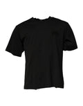 Dolce & Gabbana Black DG Logo Cotton Crew Neck T-shirt by Dolce & Gabbana