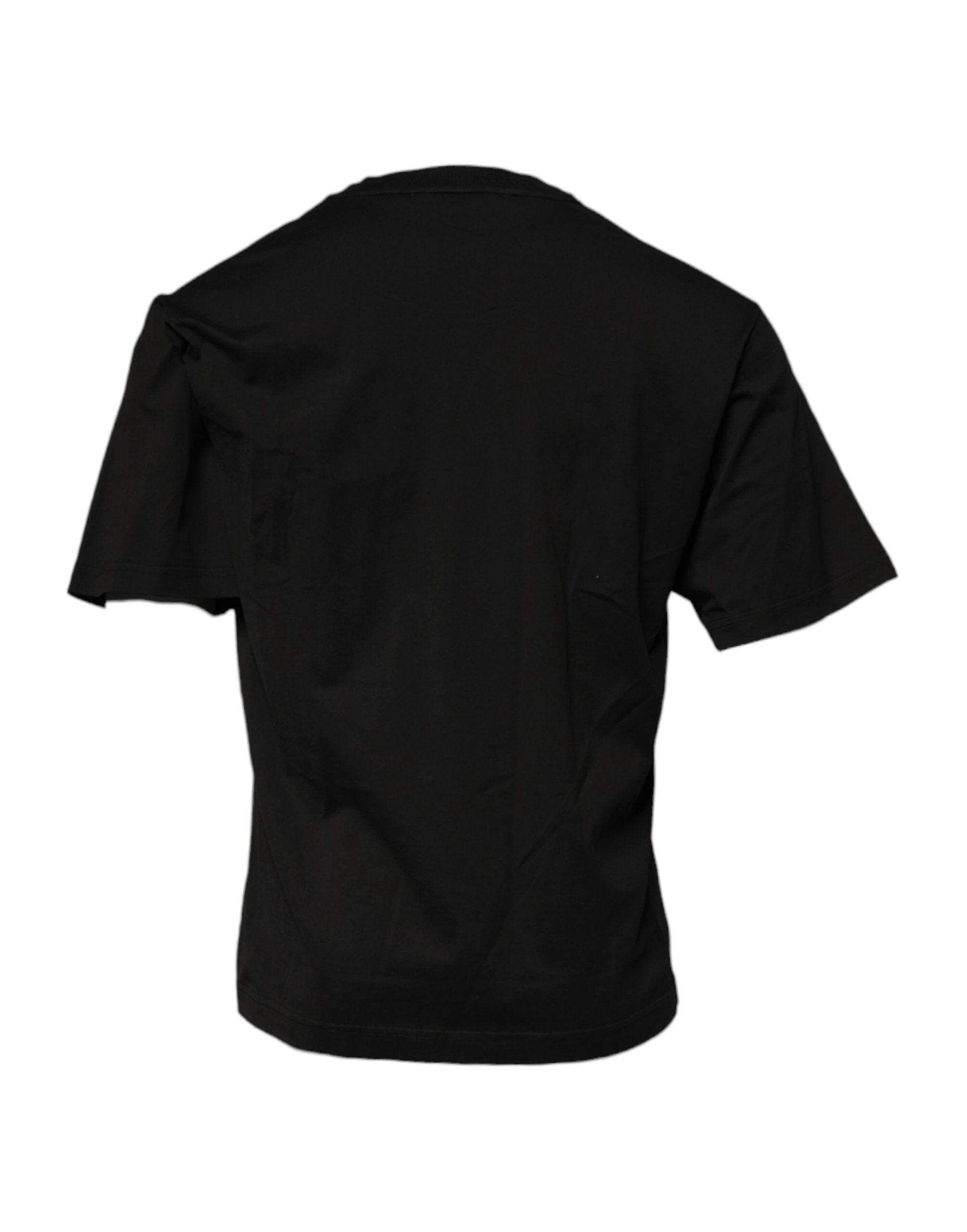 Dolce & Gabbana Black DG Logo Cotton Crew Neck T-shirt by Dolce & Gabbana