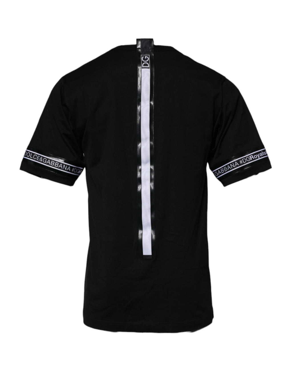 Dolce & Gabbana Black #DGMILLENNIALS Cotton Crew Neck T-shirt by Dolce & Gabbana