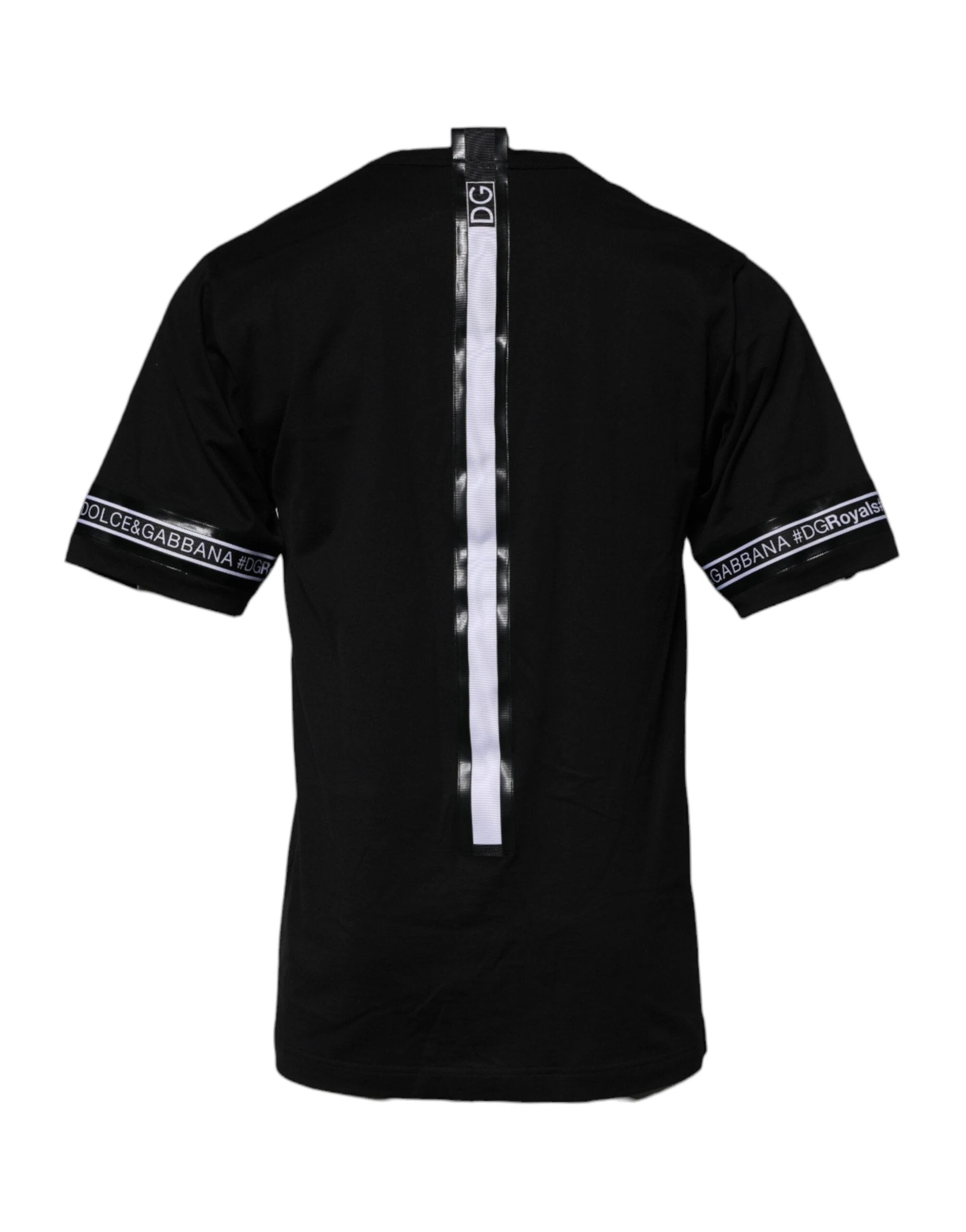 Dolce & Gabbana Black #DGMILLENNIALS Cotton Crew Neck T-shirt by Dolce & Gabbana