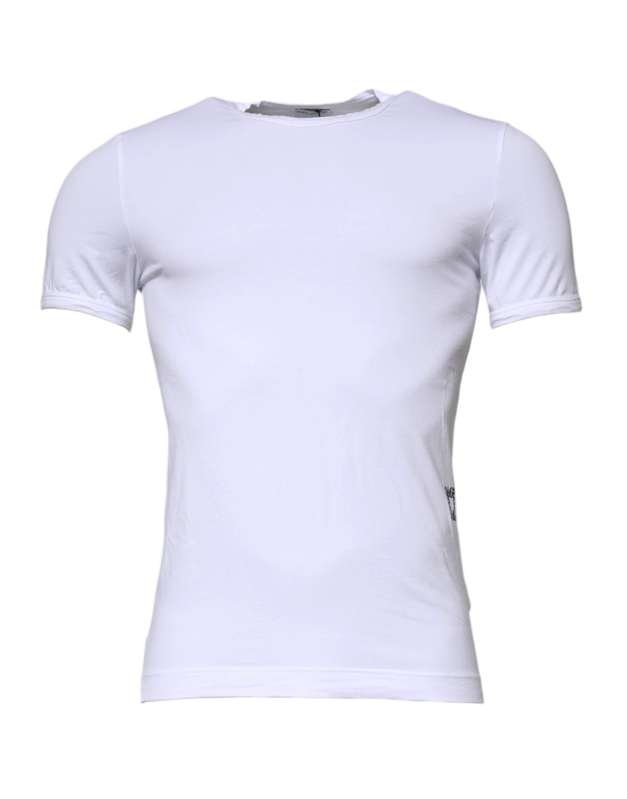 Dolce & Gabbana White Cotton Stretch Crewneck Underwear T-shirt by Dolce & Gabbana