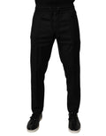 Dolce & Gabbana Black Wool Jogger Jogging Pants by Dolce & Gabbana