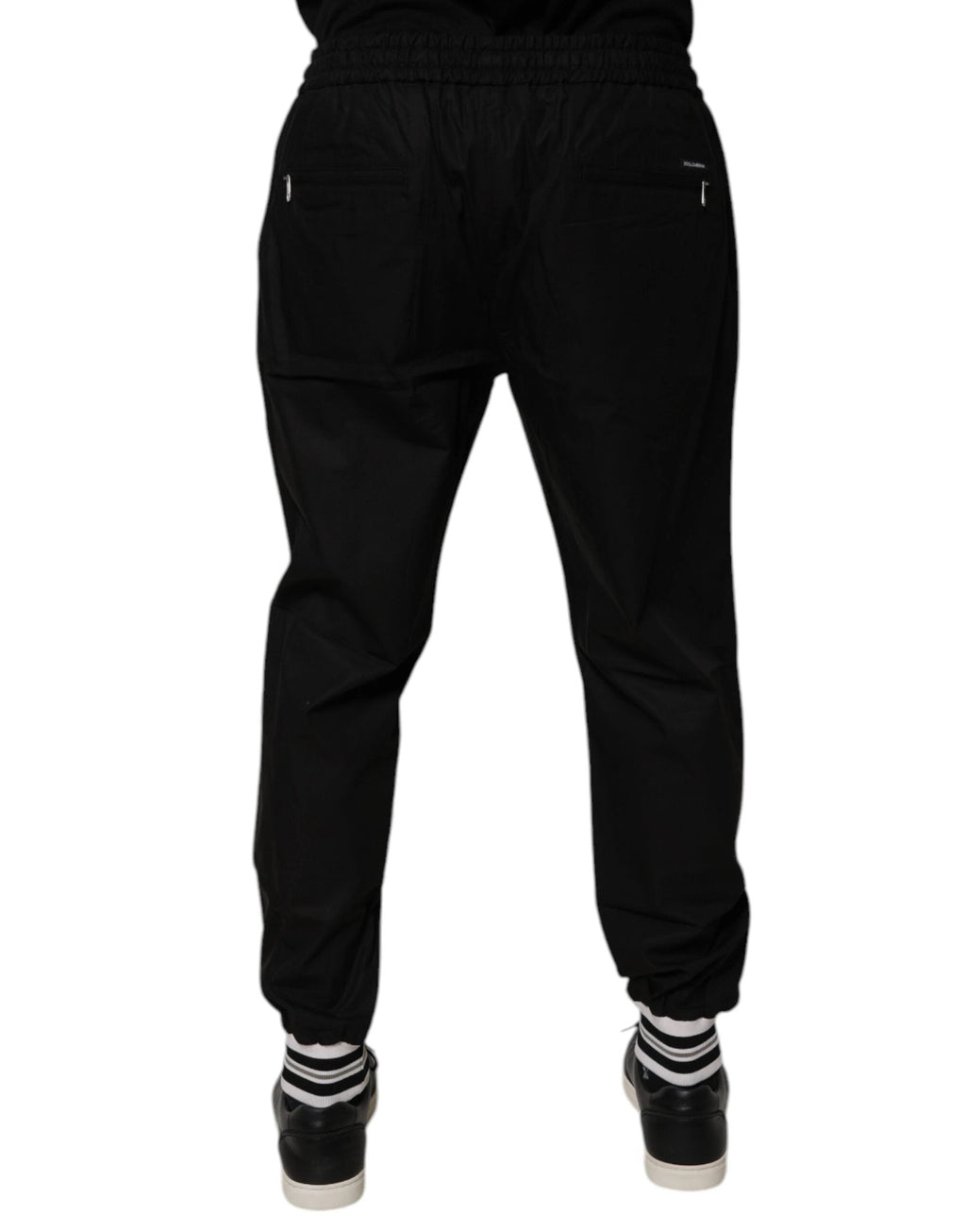 Dolce & Gabbana Black Cotton Men Jogger Sweatpants Pants by Dolce & Gabbana