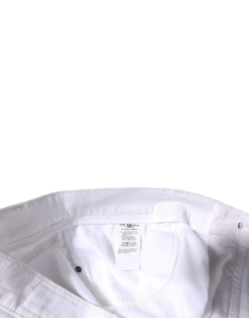 Dolce & Gabbana White Cotton Stretch Skinny Men Denim Jeans by Dolce & Gabbana