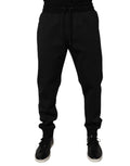 Dolce & Gabbana Black Polyester Men Jogger Sweatpants Pants by Dolce & Gabbana