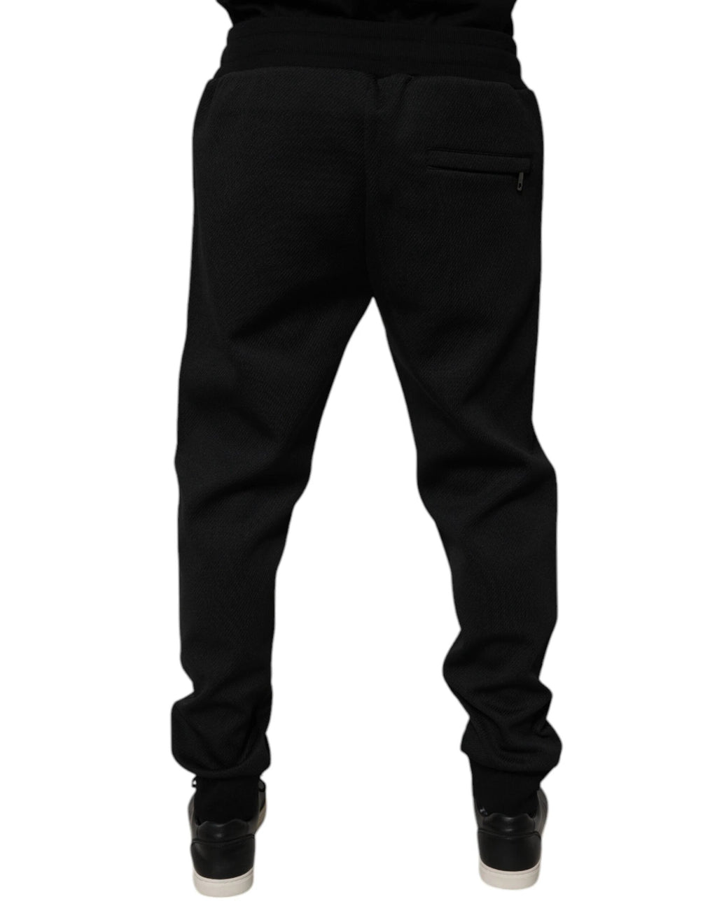 Dolce & Gabbana Black Polyester Men Jogger Sweatpants Pants by Dolce & Gabbana
