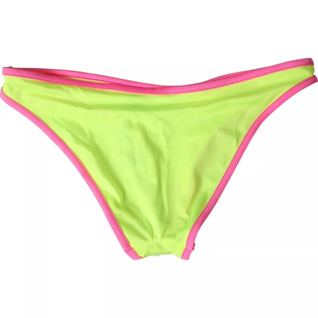 Dolce & Gabbana Yellow Pink Nylon Swimwear Bottom Beachwear Bikini by Dolce & Gabbana