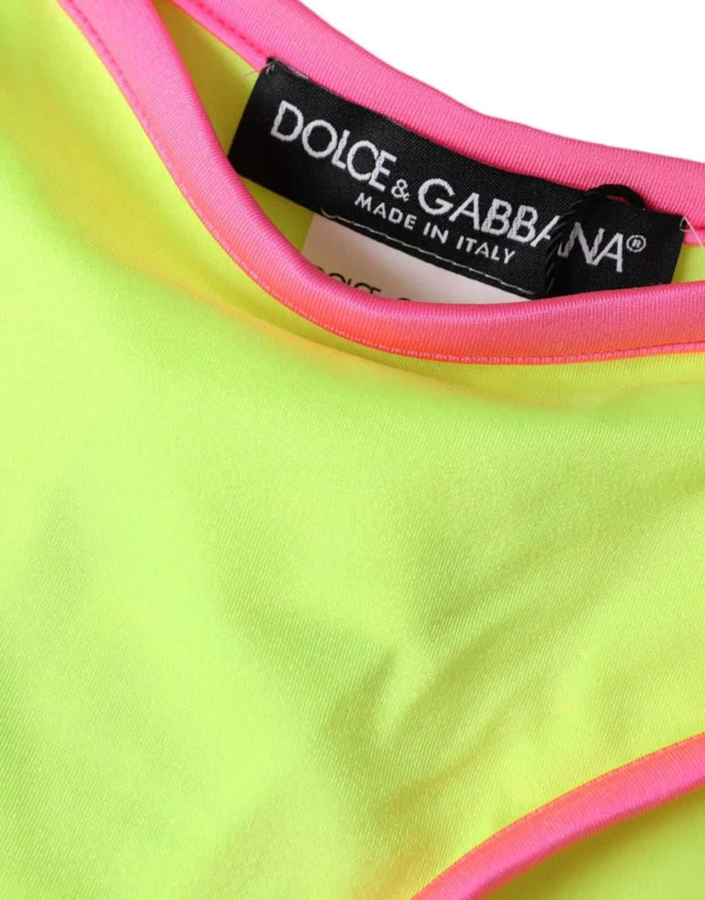 Dolce & Gabbana Yellow Pink Nylon Swimwear Bottom Beachwear Bikini by Dolce & Gabbana