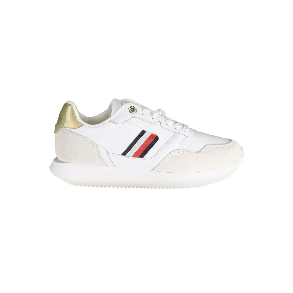 Tommy Hilfiger White Polyester Sneaker by Tommy Hilfiger