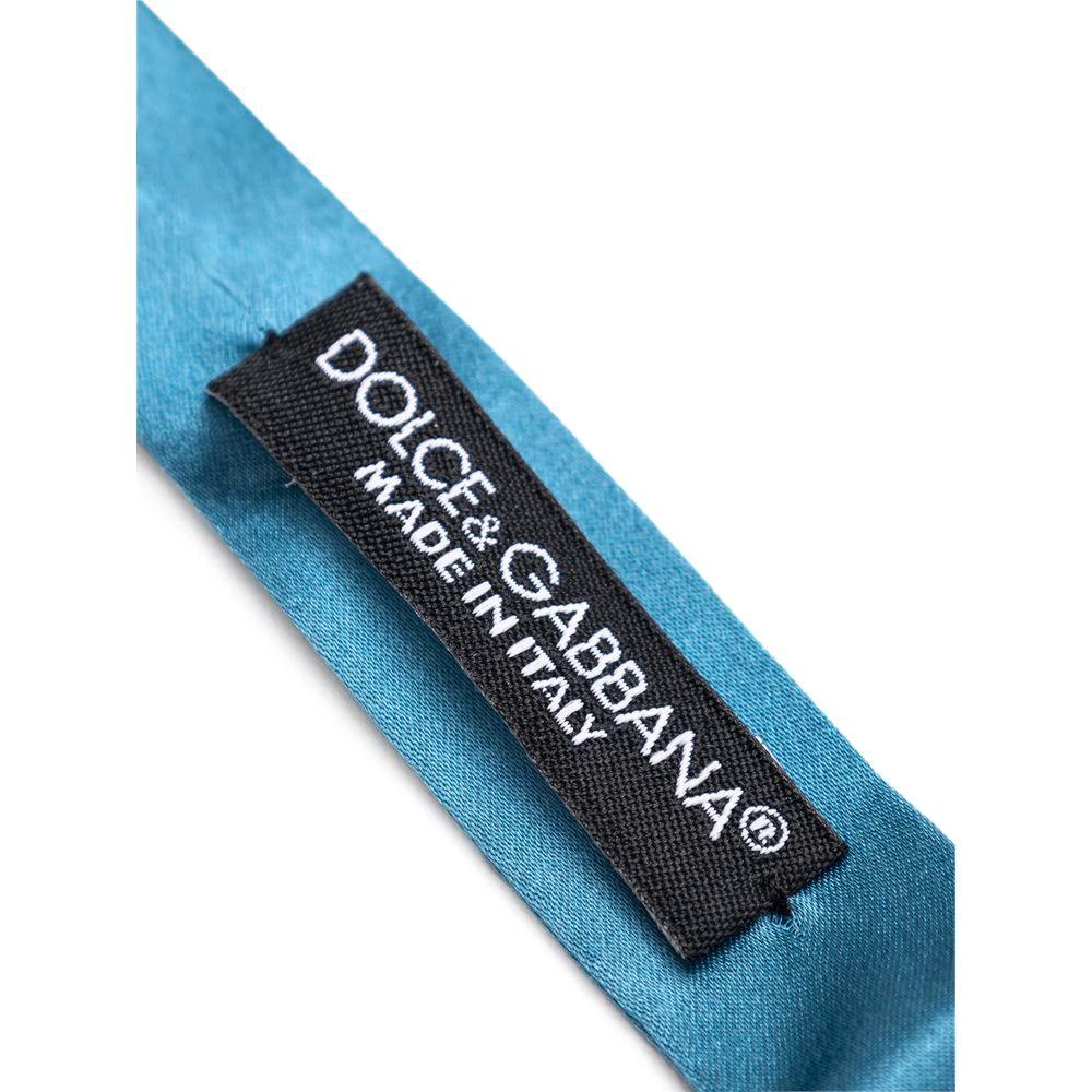 Dolce & Gabbana Blue Silk Bowtie by Dolce & Gabbana