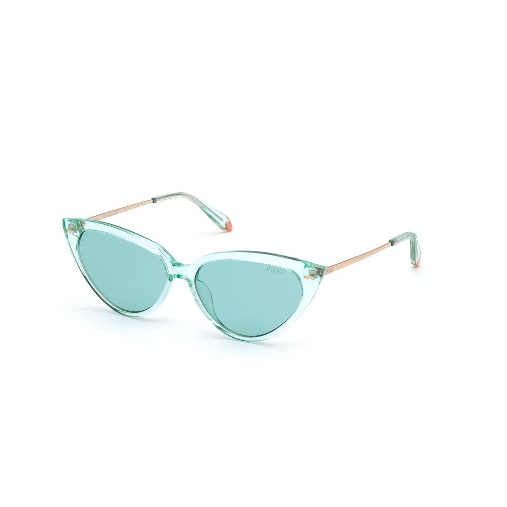 Emilio Pucci Brown Acetate Sunglasses by Emilio Pucci