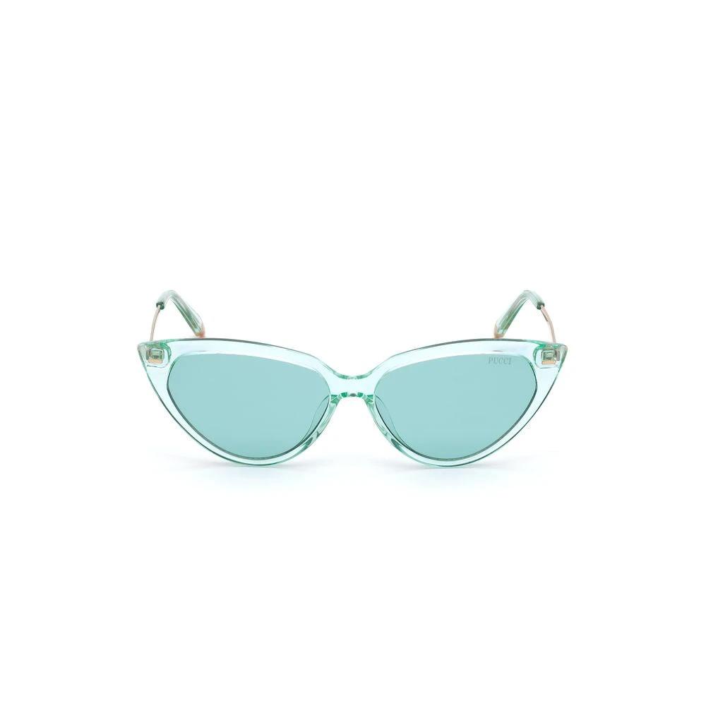 Emilio Pucci Brown Acetate Sunglasses by Emilio Pucci