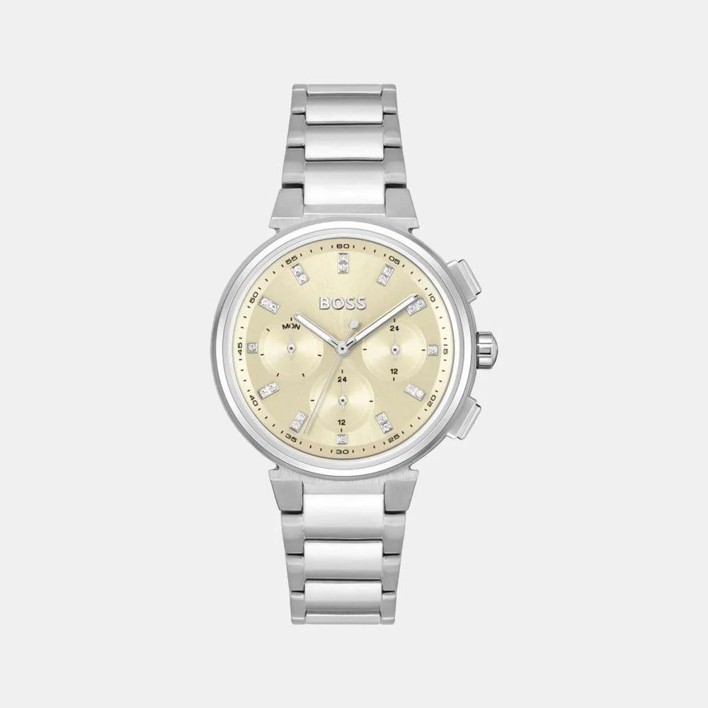 Hugo Boss Silver Stainless Steel Dress Watch by Hugo Boss