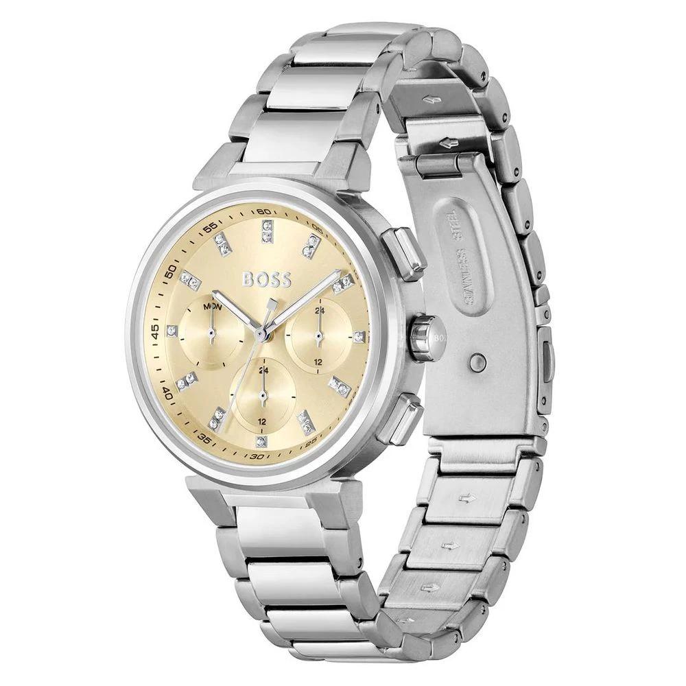Hugo Boss Silver Stainless Steel Dress Watch by Hugo Boss