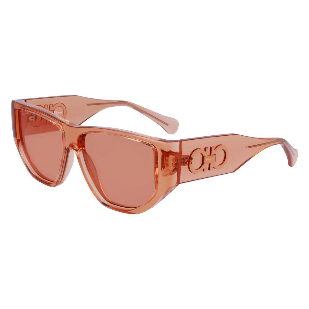 Ferragamo Orange Injected Sunglasses by Ferragamo