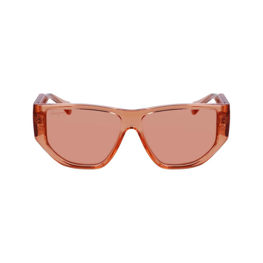 Ferragamo Orange Injected Sunglasses by Ferragamo