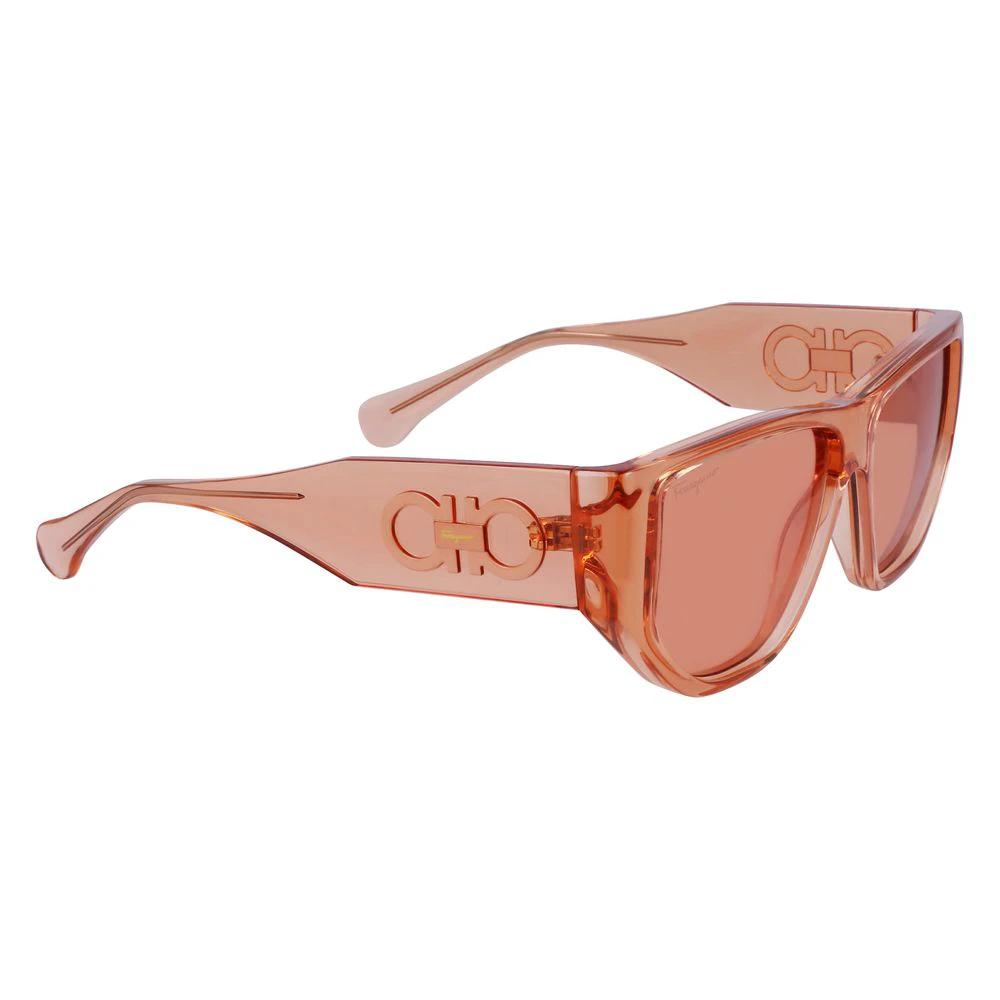 Ferragamo Orange Injected Sunglasses by Ferragamo