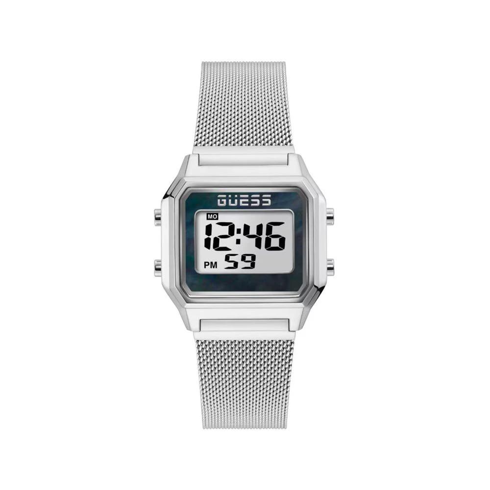 Guess Gray Stainless Steel Digital Watch by Guess