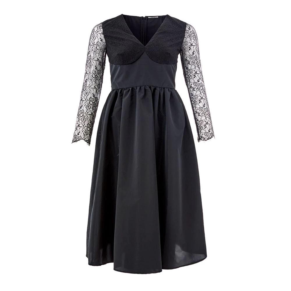 Lardini Black Polyester Cocktail Dress by Lardini