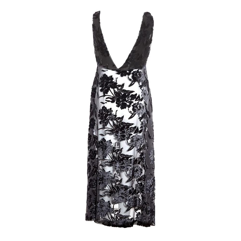 Lardini Black Viscose Cocktail Dress by Lardini