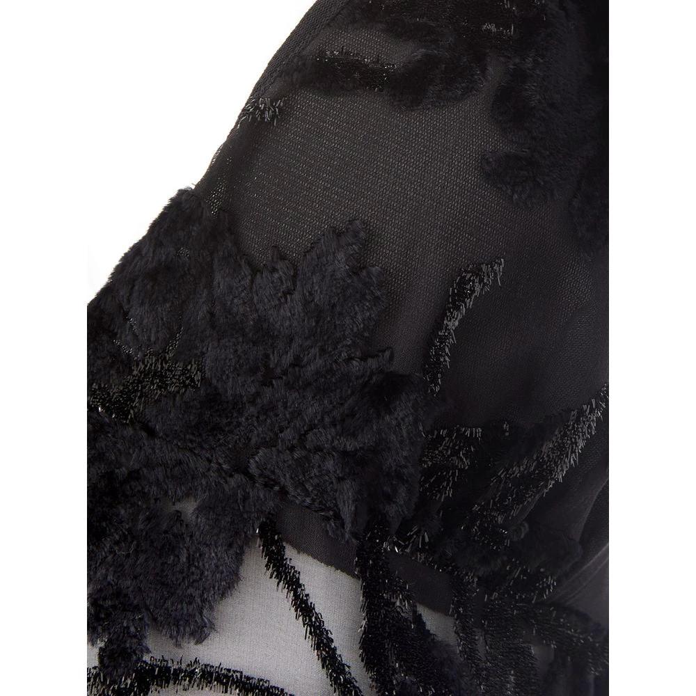 Lardini Black Viscose Cocktail Dress by Lardini