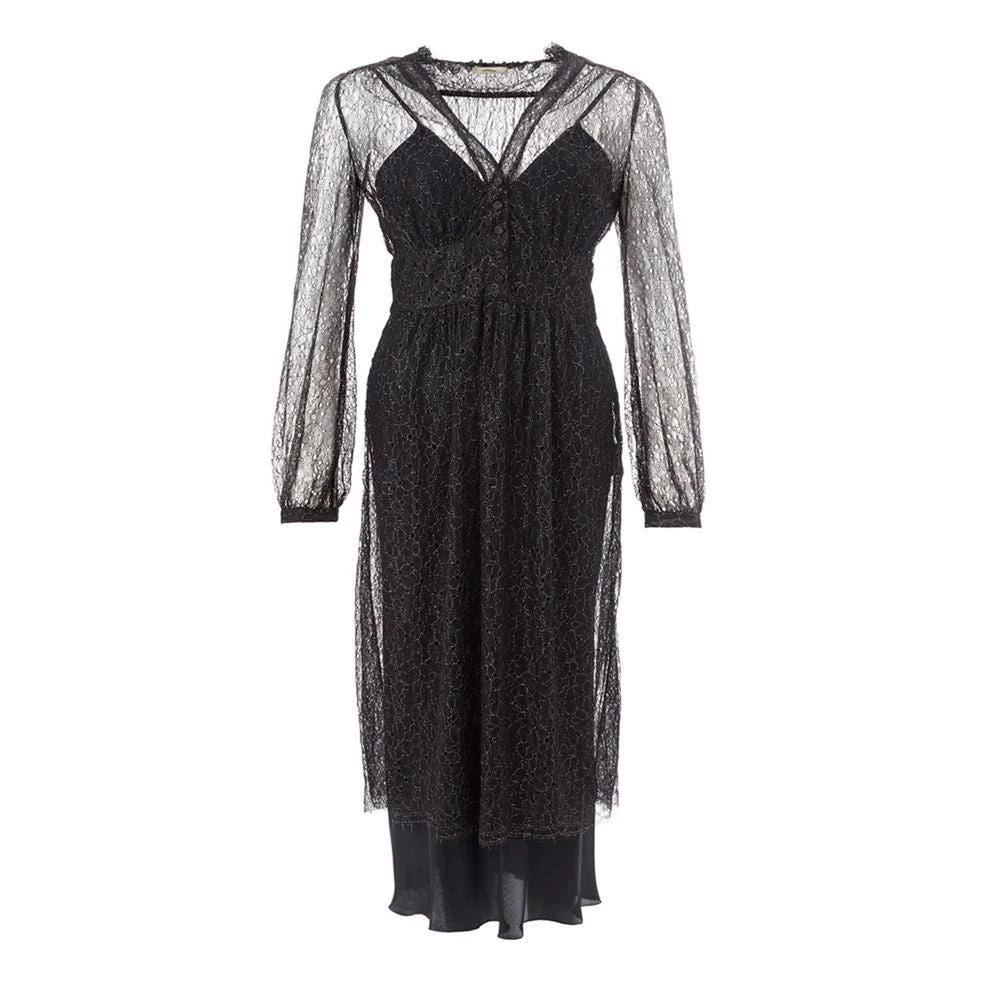 Lardini Black Nylon Casual Dress by Lardini