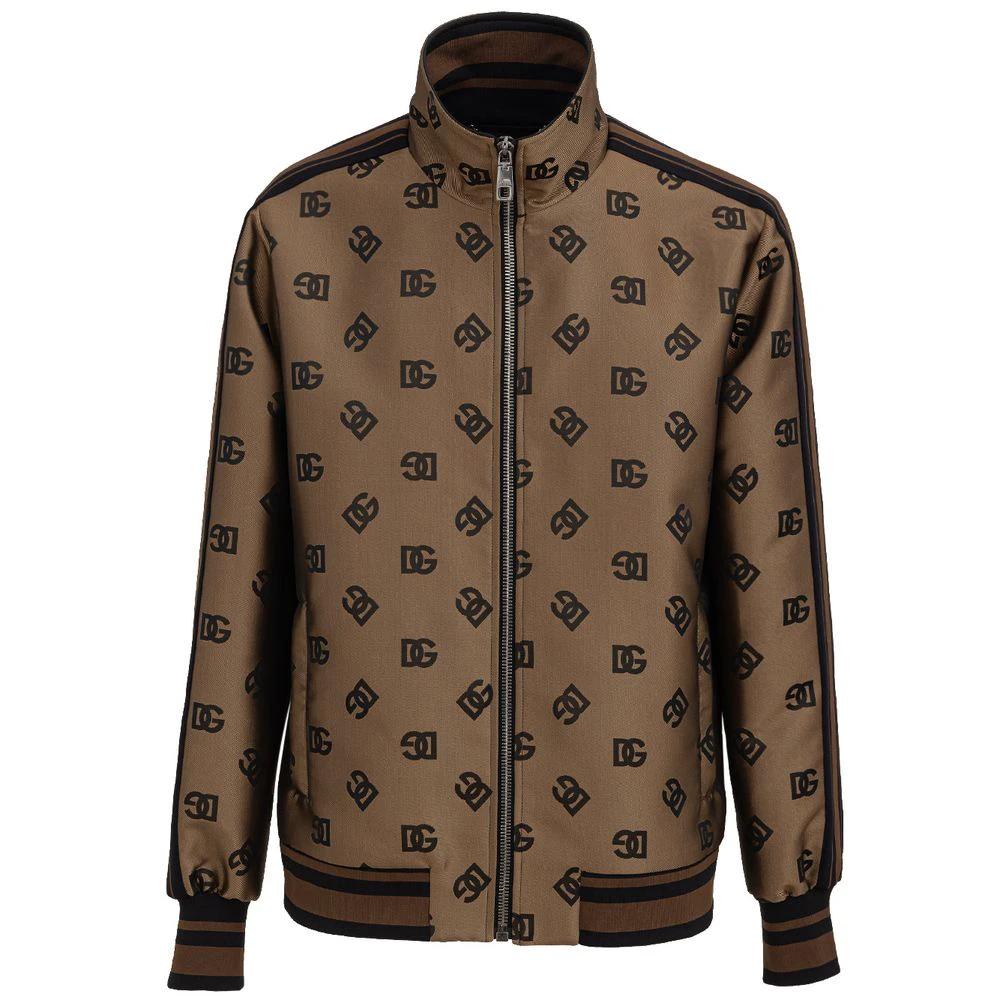 Dolce & Gabbana Bronze Polyester Shell Jacket by Dolce & Gabbana