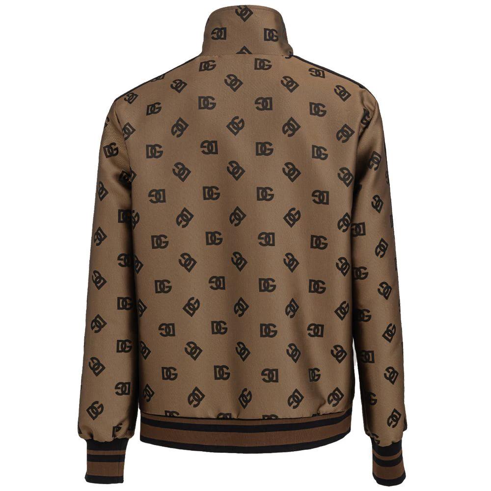 Dolce & Gabbana Bronze Polyester Shell Jacket by Dolce & Gabbana