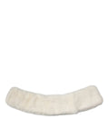 Dolce & Gabbana White Mink Fur Collar Women Neck Wrap Scarf by Dolce & Gabbana