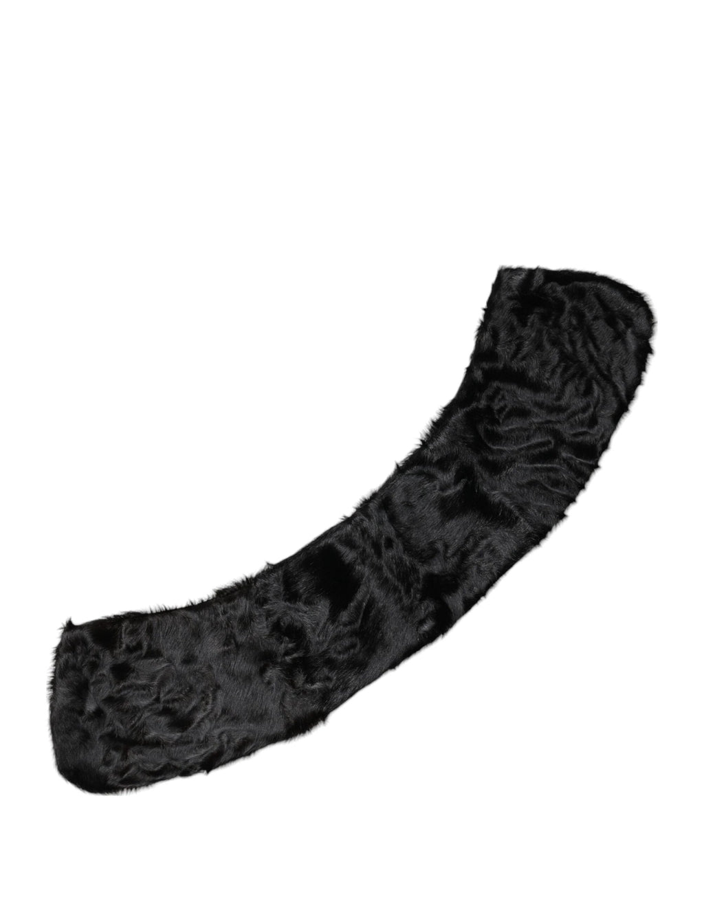 Dolce & Gabbana Black Lamb Fur Collar Women Neck Wrap Scarf by Dolce & Gabbana