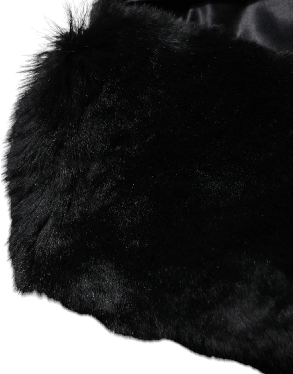Dolce & Gabbana Black Lamb Fur Collar Women Neck Wrap Scarf by Dolce & Gabbana