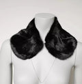 Dolce & Gabbana Black Fur Shawl Neck Wrap Cover Collar Scarf by Dolce & Gabbana
