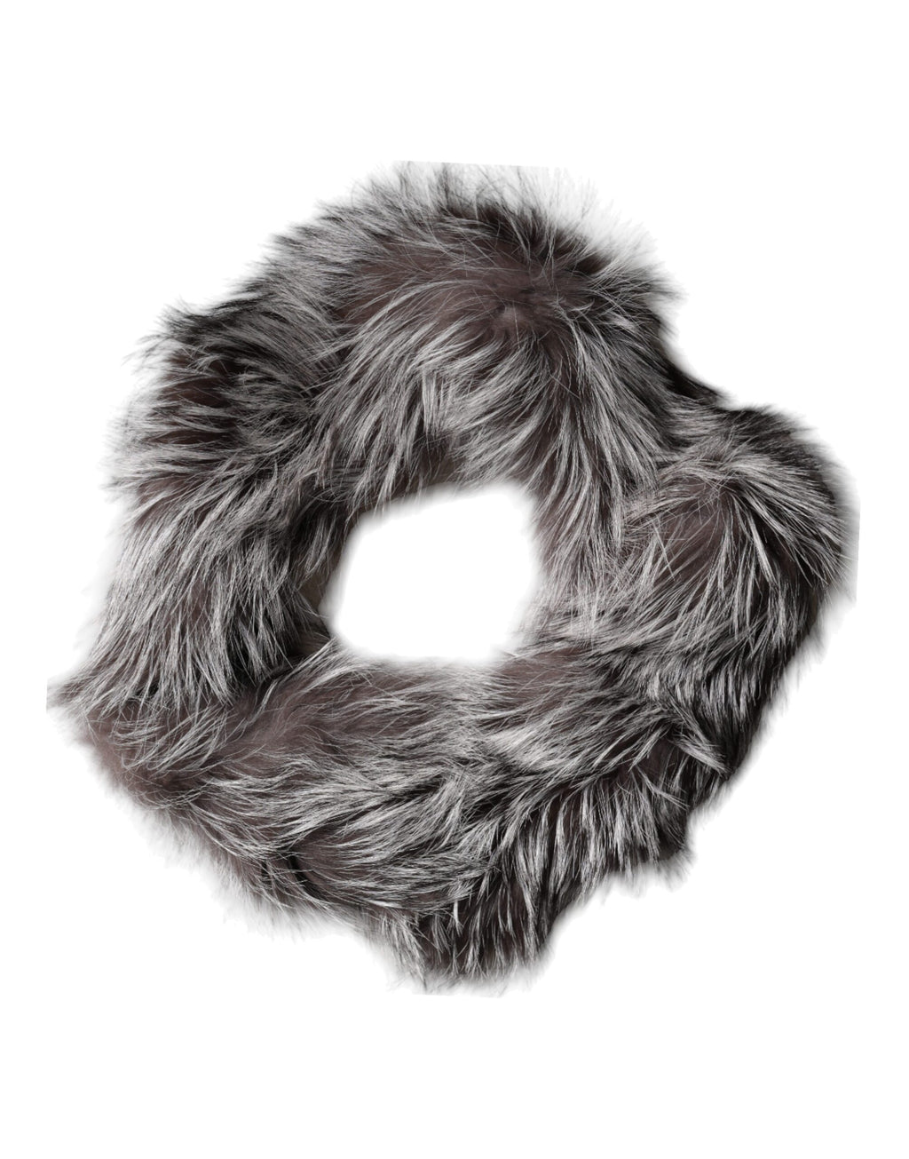 Écharpe d'hiver Dolce &amp; Gabbana en fourrure de renard gris