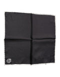 Dolce & Gabbana Black Crown Logo Square Handkerchief Scarf by Dolce & Gabbana