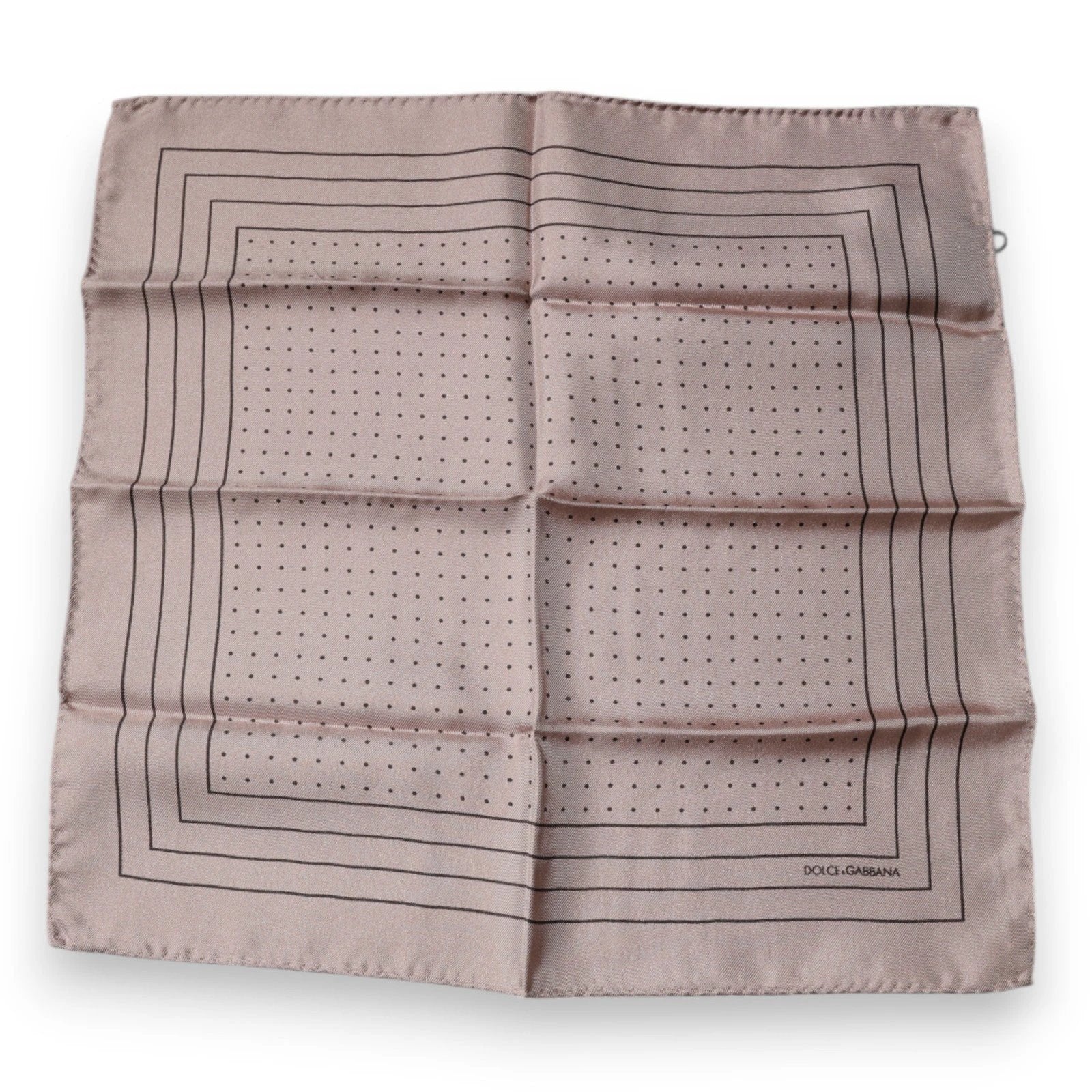 Dolce & Gabbana Pink Polka Dots Square Handkerchief Scarf by Dolce & Gabbana