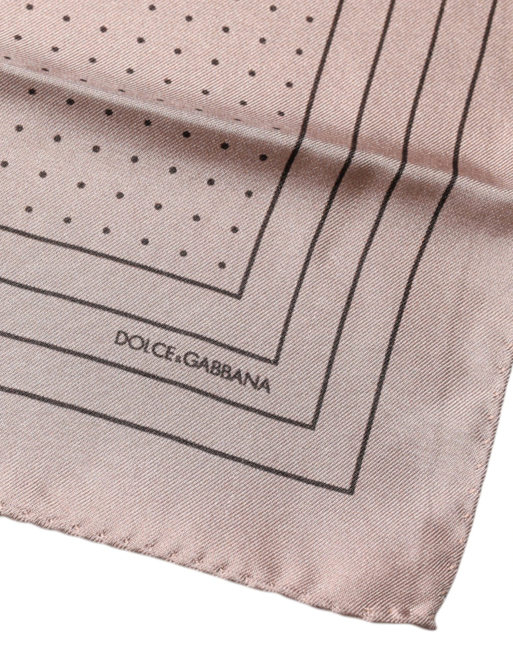 Dolce & Gabbana Pink Polka Dots Square Handkerchief Scarf by Dolce & Gabbana