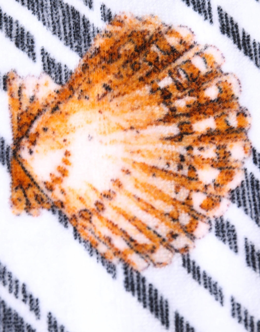 Dolce & Gabbana Multicolor Stripes Seashells Beach Towel by Dolce & Gabbana