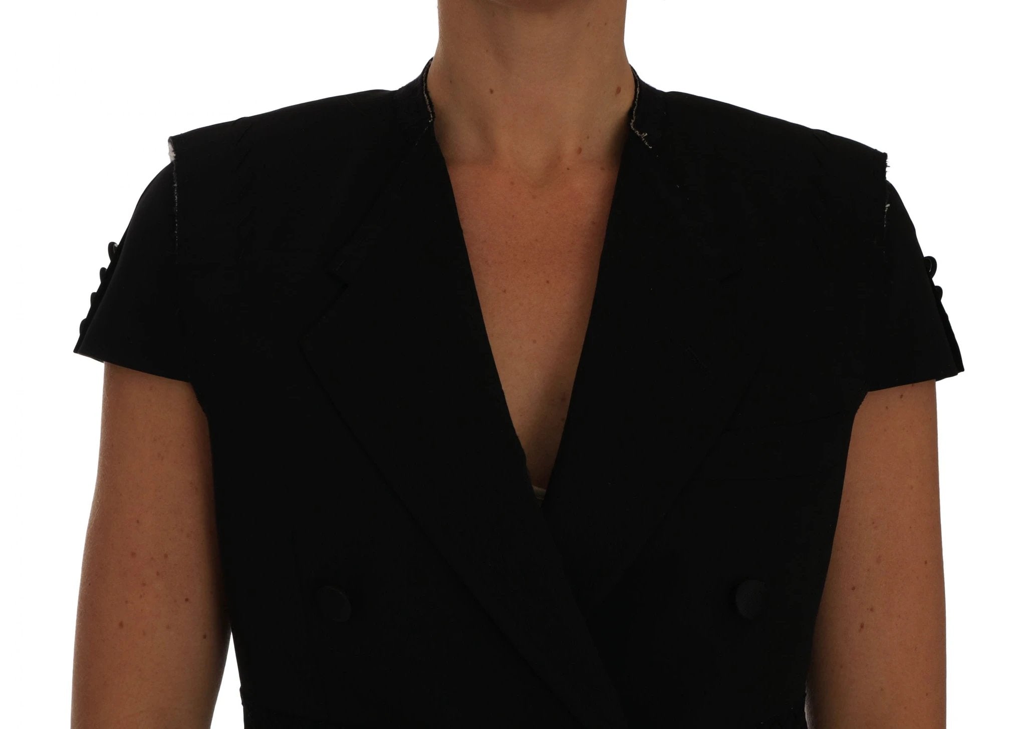 Dolce & Gabbana Black Short Croped Blazer Jacket by Dolce & Gabbana