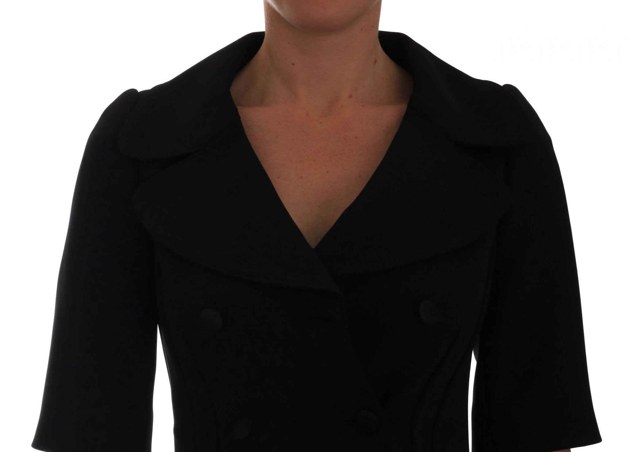 Dolce & Gabbana Black Short Croped Jacket Blazer by Dolce & Gabbana